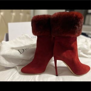 CHRISTIAN DIOR Booties. BRAND NEW. Comes with original box and dust bag.